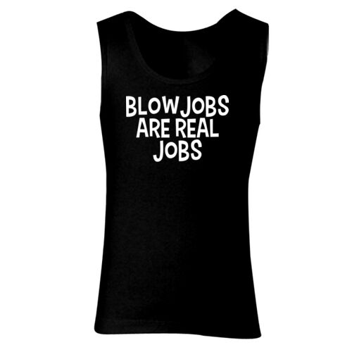 Blowjobs Are Real Jobs - GD77 Softstyle® Ladies' Tank Top Thumbnail