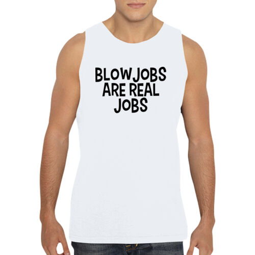 Blowjobs Are Real Jobs - GD12 Softstyle® Adult Tank Top Thumbnail