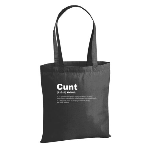 Cunt Noun - W201 Premium Cotton Tote Thumbnail