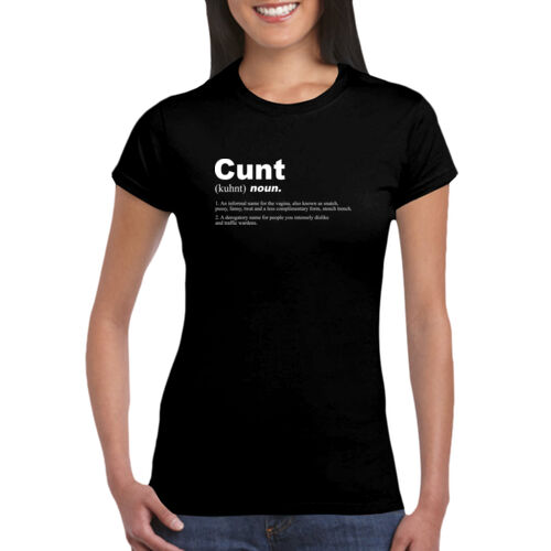 Cunt Noun - GD72 Softstyle® Ladies' T-Shirt Thumbnail