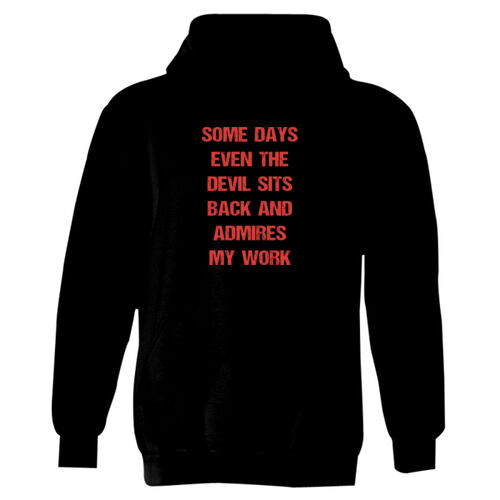 Devil  Admires My Work - Heavy Blend™ Adult Hooded Sweatshirt Thumbnail