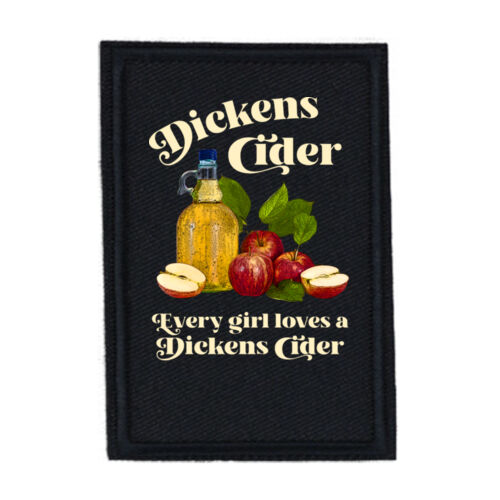 Dickens Cider - PR01 Portrait 8cm x 12cm Rectangle Sew-On Patch Thumbnail