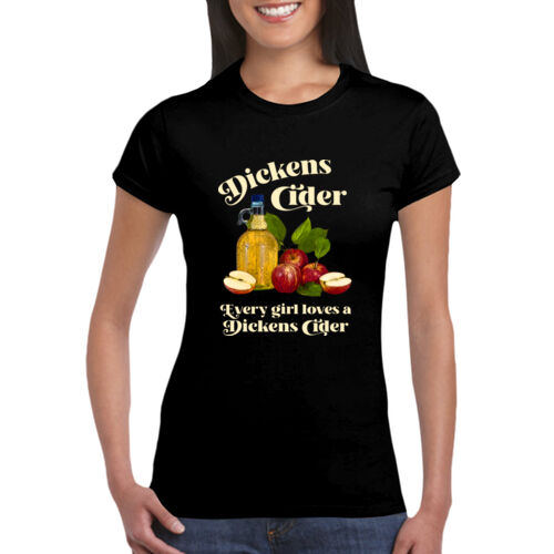 Dickens Cider - GD72 Softstyle® Ladies' T-Shirt Thumbnail