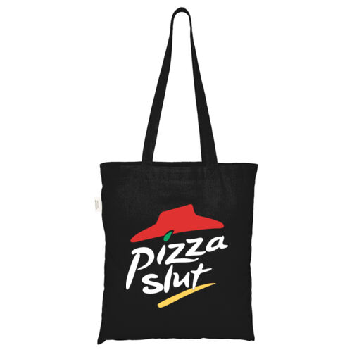 Pizza Slut - ECO001 100% Recycled Cotton Tote Bag Thumbnail