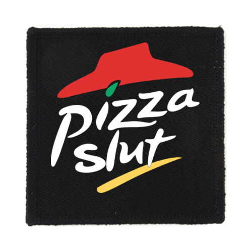 Pizza Slut - PS01 8cm Square Sew-On Patch Thumbnail