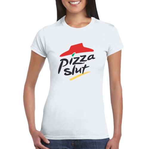 Pizza Slut - GD72 Softstyle® Ladies' T-Shirt Thumbnail