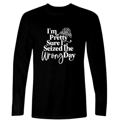 Seized The Wrong Day - GD11 Softstyle® Adult Long Sleeve T-Shirt Thumbnail