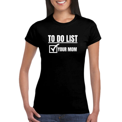 To Do List - GD72 Softstyle® Ladies' T-Shirt Thumbnail