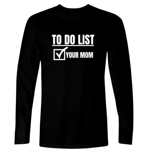 To Do List - GD11 Softstyle® Adult Long Sleeve T-Shirt Thumbnail