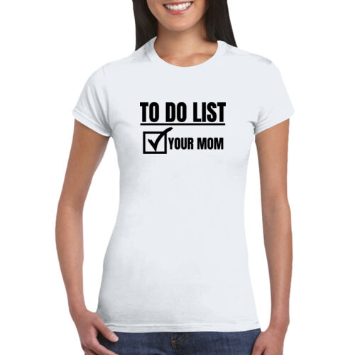 To Do List - GD72 Softstyle® Ladies' T-Shirt Thumbnail