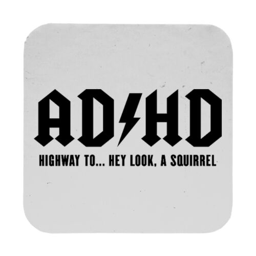 ADHD - Highway To... - 9cm Square Hardback Drinks Coaster Thumbnail