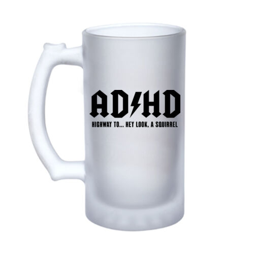 ADHD - Highway To... - 16oz Frosted Glass Beer Stein Thumbnail