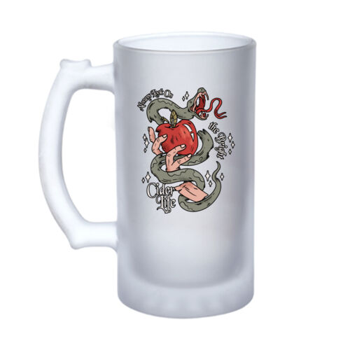 Bright Cider Life - 16oz Frosted Glass Beer Stein Thumbnail