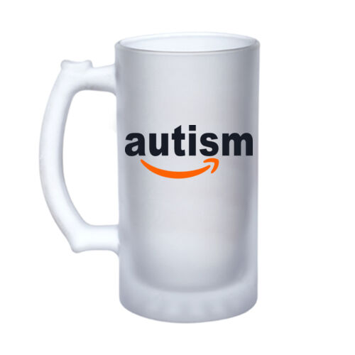 Autism Amazon - 16oz Frosted Glass Beer Stein Thumbnail
