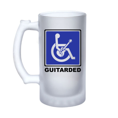 Guitarded - 16oz Frosted Glass Beer Stein Thumbnail