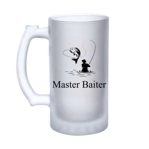 Master Baiter - 16oz Frosted Glass Beer Stein Thumbnail