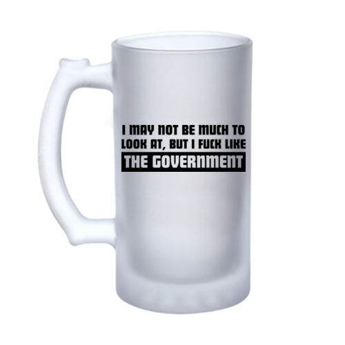 The Government - 16oz Frosted Glass Beer Stein Thumbnail