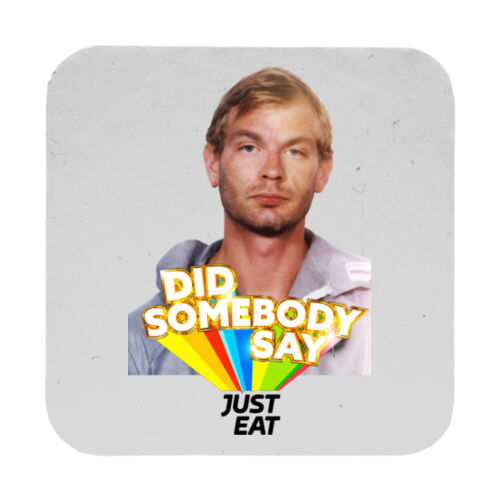 Just Eat - 9cm Square Hardback Drinks Coaster Thumbnail