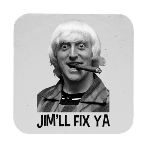 Jim'll Fix Ya - 9cm Square Hardback Drinks Coaster Thumbnail