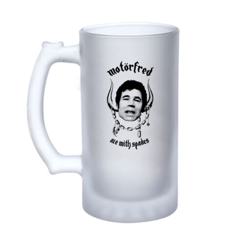 Motorfred - 16oz Frosted Glass Beer Stein Thumbnail