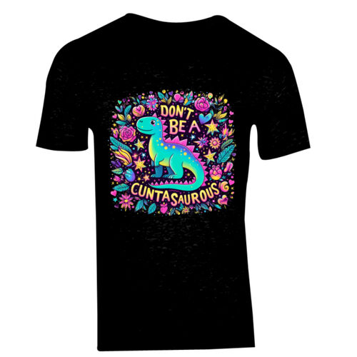 Don't Be A Cuntasaurous - GD10 Softstyle® Adult V-Neck T-Shirt Thumbnail