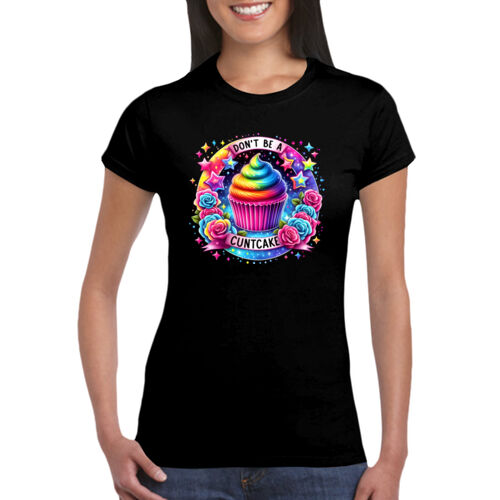 Don't Be A Cuntcake - GD72 Softstyle® Ladies' T-Shirt Thumbnail