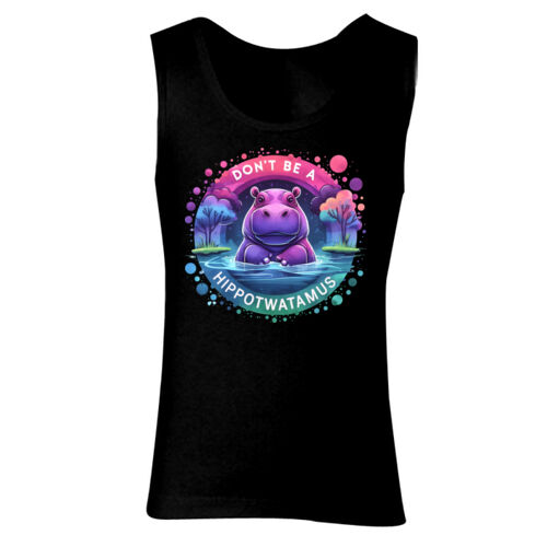 Don't Be A Hippotwatamus - GD77 Softstyle® Ladies' Tank Top Thumbnail