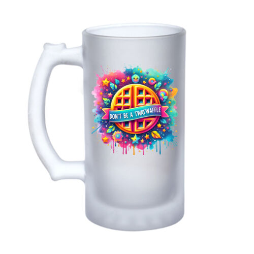 Don't Be A Twatwaffle - 16oz Frosted Glass Beer Stein Thumbnail
