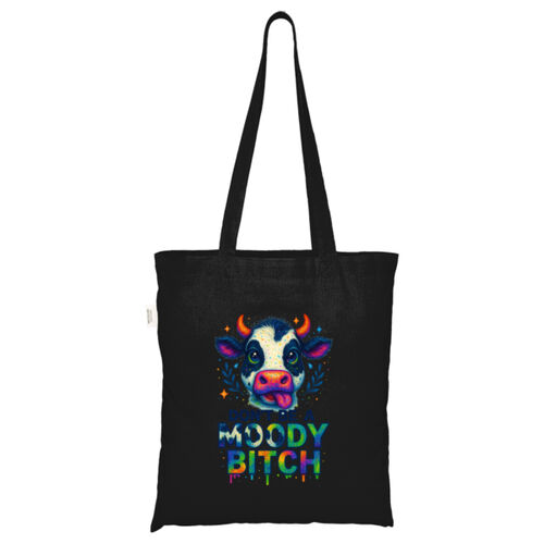 Don't Be A Moody Bitch - ECO001 100% Recycled Cotton Tote Bag Thumbnail