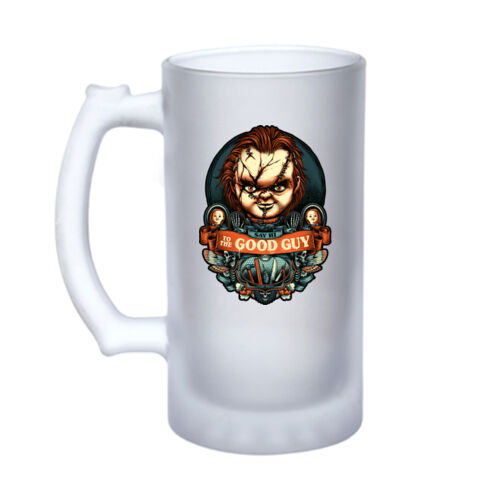 Child's Play (Say Hi To The Good Guy) - 16oz Frosted Glass Beer Stein Thumbnail