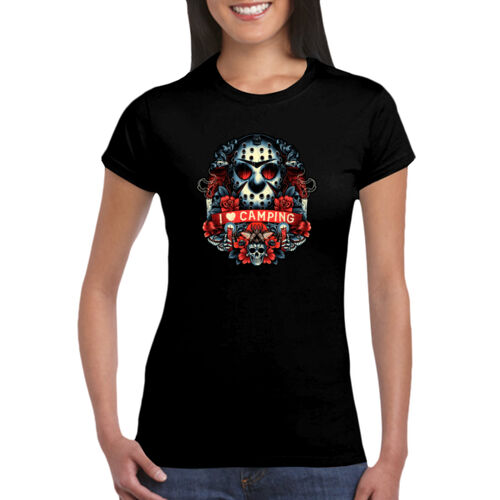 Friday 13th (I Love Camping) - GD72 Softstyle® Ladies' T-Shirt Thumbnail