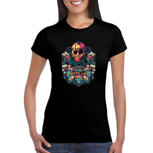 Friday 13th (Welcome To Camp Crystal Lake 2) - GD72 Softstyle® Ladies' T-Shirt Thumbnail