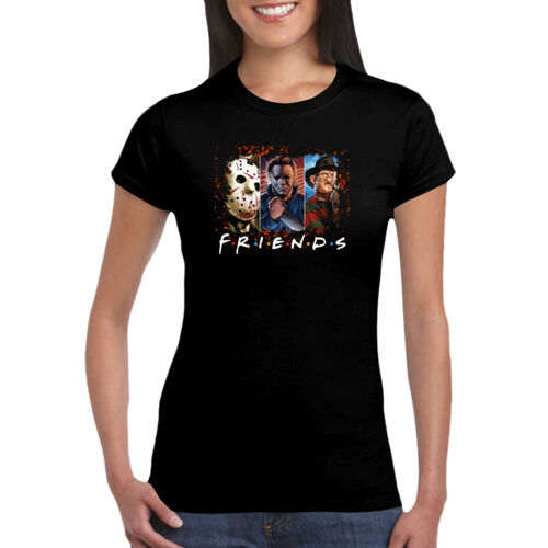 Friends (Jason+Michael+Freddie) - GD72 Softstyle® Ladies' T-Shirt Thumbnail