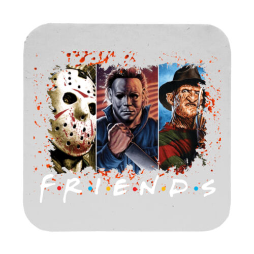 Friends (Jason+Michael+Freddie) - 9cm Square Hardback Drinks Coaster Thumbnail