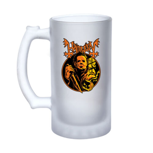 Halloween (Circle Logo) - 16oz Frosted Glass Beer Stein Thumbnail