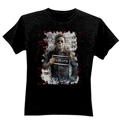 Halloween (Haddonfield Mug Shot) - GD01 Softstyle Adult T-Shirt Thumbnail
