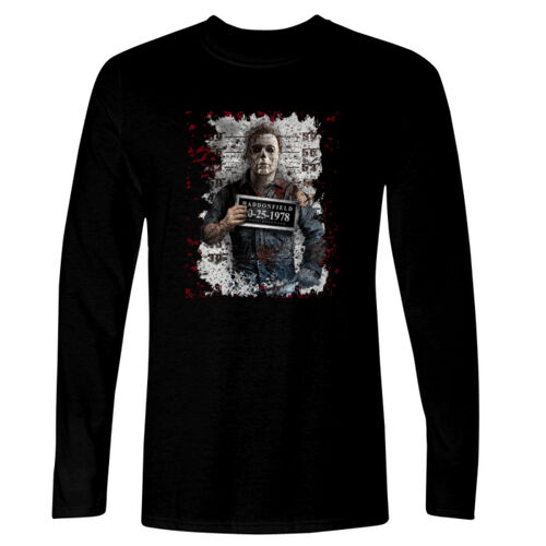 Halloween (Haddonfield Mug Shot) - GD11 Softstyle® Adult Long Sleeve T-Shirt Thumbnail