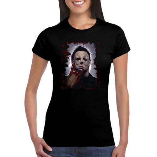 Halloween (Rock Horns) - GD72 Softstyle® Ladies' T-Shirt Thumbnail