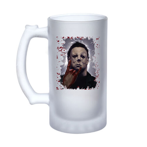 Halloween (Rock Horns) - 16oz Frosted Glass Beer Stein Thumbnail