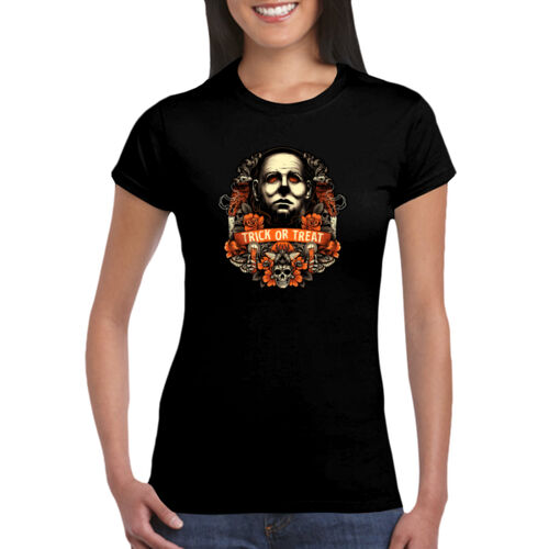 Halloween (Trick Or Treat) - GD72 Softstyle® Ladies' T-Shirt Thumbnail