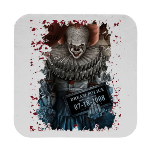 It (Dream Police Mug Shot) - 9cm Square Hardback Drinks Coaster Thumbnail