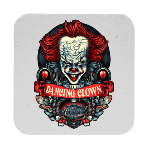 It (Meet The Dancing Clown 2) - 9cm Square Hardback Drinks Coaster Thumbnail