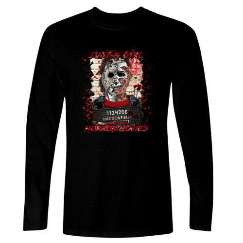 Just A Girl (Halloween) - GD11 Softstyle® Adult Long Sleeve T-Shirt Thumbnail