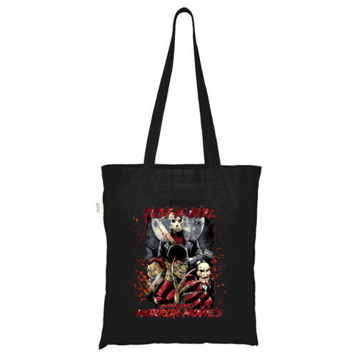 Just A Girl (Montage 3) - ECO001 100% Recycled Cotton Tote Bag Thumbnail