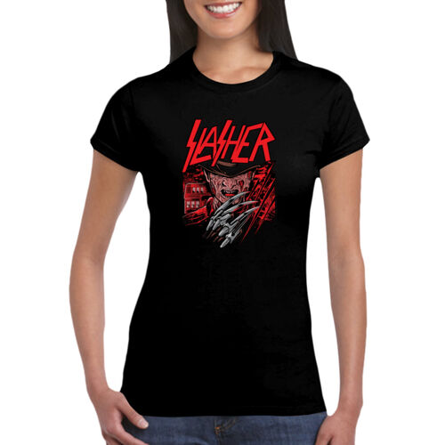 Nightmare On Elm Street (Slasher) - GD72 Softstyle® Ladies' T-Shirt Thumbnail