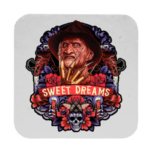 Nightmare On Elm Street (Sweet Dreams) - 9cm Square Hardback Drinks Coaster Thumbnail