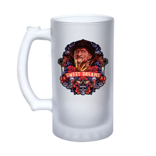 Nightmare On Elm Street (Sweet Dreams) - 16oz Frosted Glass Beer Stein Thumbnail