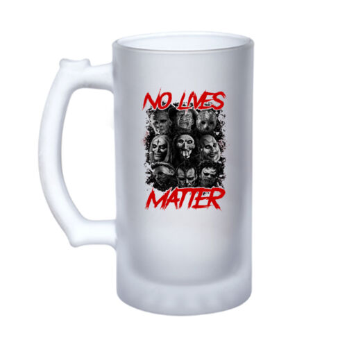No Lives Matter (Monochrome Montage) - 16oz Frosted Glass Beer Stein Thumbnail