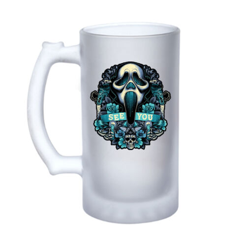 Scream (See You) - 16oz Frosted Glass Beer Stein Thumbnail