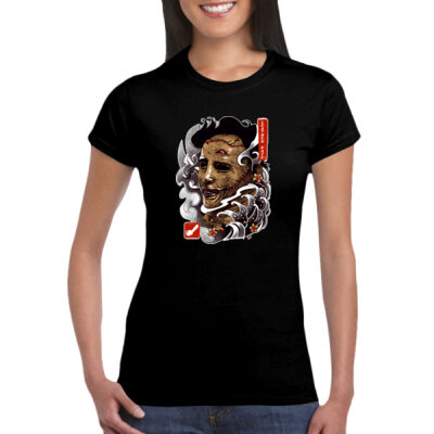 Texas Chainsaw Massacre (Leather Face) - GD72 Softstyle® Ladies' T-Shirt Thumbnail